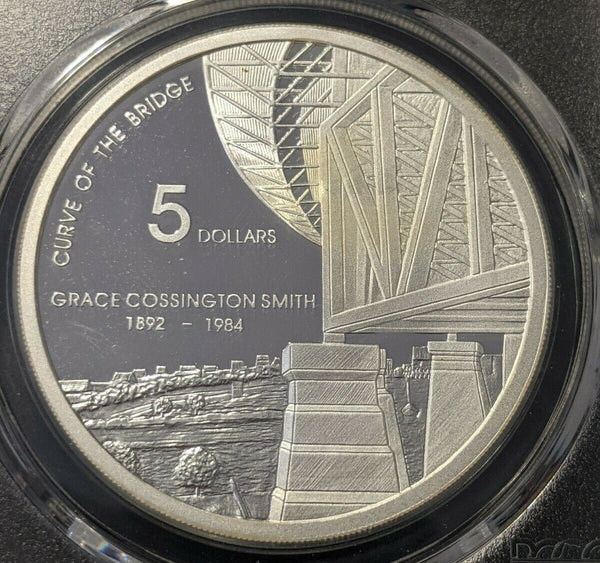 2007 Proof Five Dollar Silver $5 Grace Cossington Smith Bridge PCGS PR68DCAM FDC