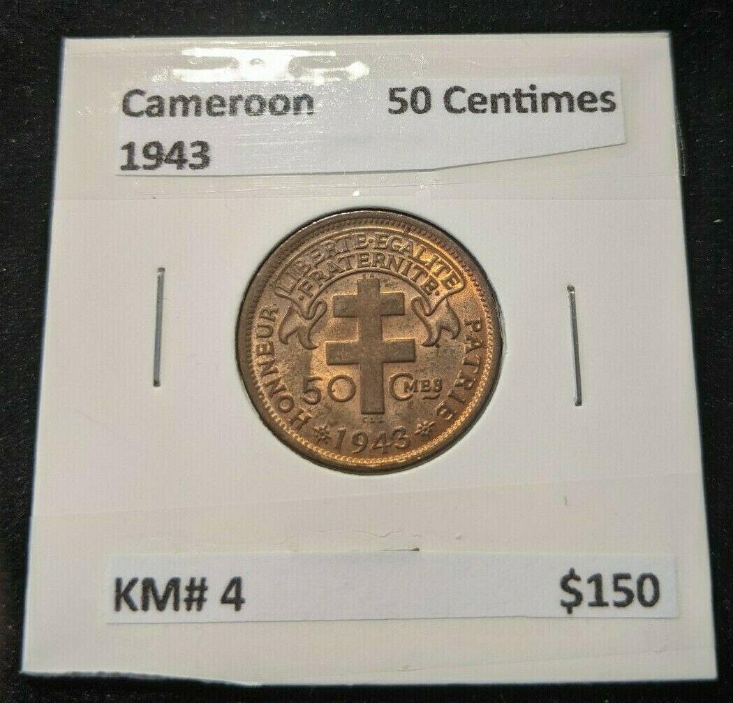 Cameroon 1943 50 Centimes KM# 4 #034