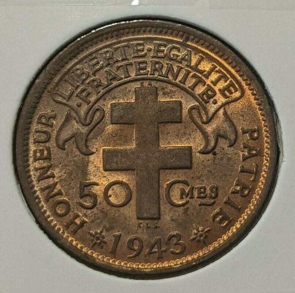 Cameroon 1943 50 Centimes KM# 4 #034