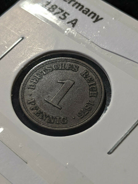 Germany 1875 A Pfenning KM# 1 #012   7B