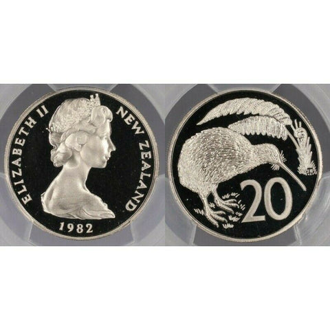 New Zealand 1982 PR69DCAM Twenty Cent 20c PCGS #452