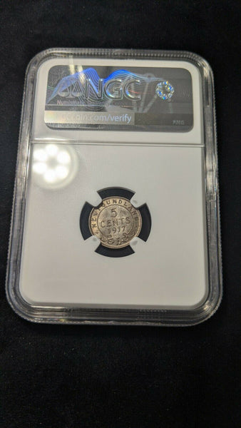 Newfoundland 1917 C Five Cent 5CS NGC MS61 UNC KM# 13 #1457