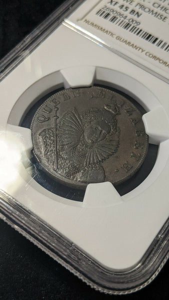 Great Britain 1795 Tk 1/2D Half Penny Elizabeth Sussex DH-17b NGC XF45 BN #1455