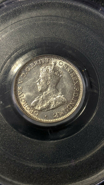 1921-M Threepence 3d Australia PCGS MS63 Choice UNC #1433