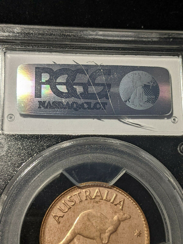 1964 Y. (p) Half Penny 1/2d Australia MS64RD PCGS GEM UNC #1496