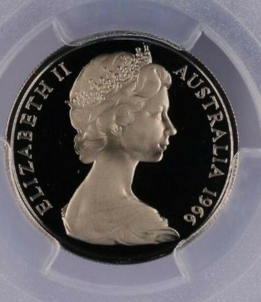 1966 Proof Ten Cent 10c Australia PCGS PR69DCAM FDC UNC. #1497