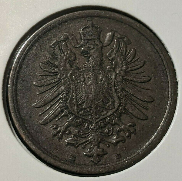 Germany Empire 1874 E 2 Pfennig KM# 2   #394  7B