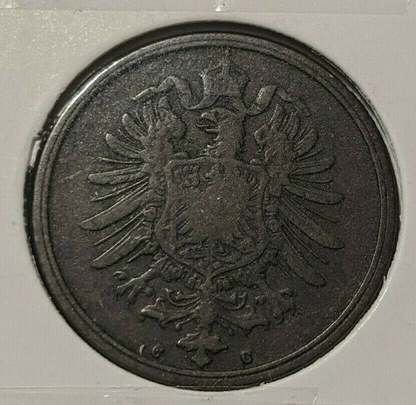 Germany Empire 1874 C 2 Pfennig KM# 2   #183  7B