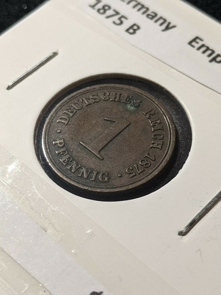 Germany Empire 1875 B Pfennig KM# 1   #292  7B