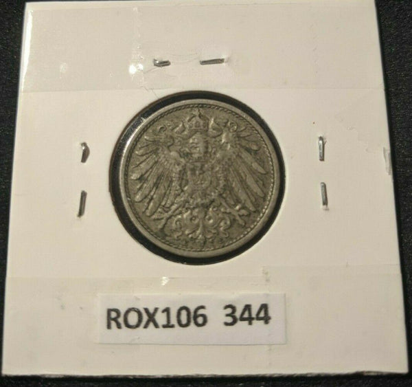 Germany Empire 1901 E 10 Pfennig KM# 12 Cleaned  #344   8C