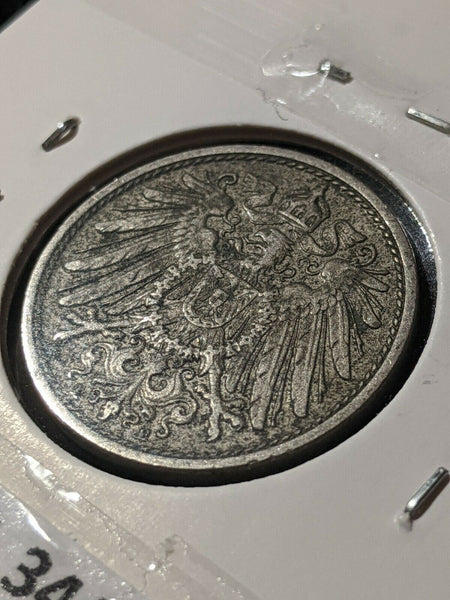 Germany Empire 1901 E 10 Pfennig KM# 12 Cleaned  #344   8C
