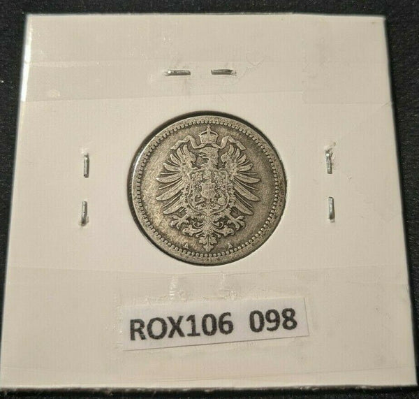 Germany Empire 1876 A 50 Pfennig Cleaned KM# 6  #098  8B