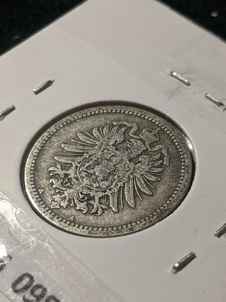 Germany Empire 1876 A 50 Pfennig Cleaned KM# 6  #098  8B