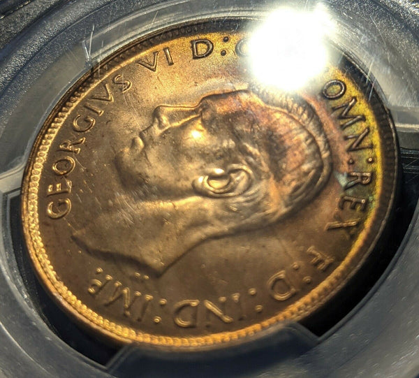 1948 M Penny 1d Australia MS64RD PCGS GEM UNC  #1503