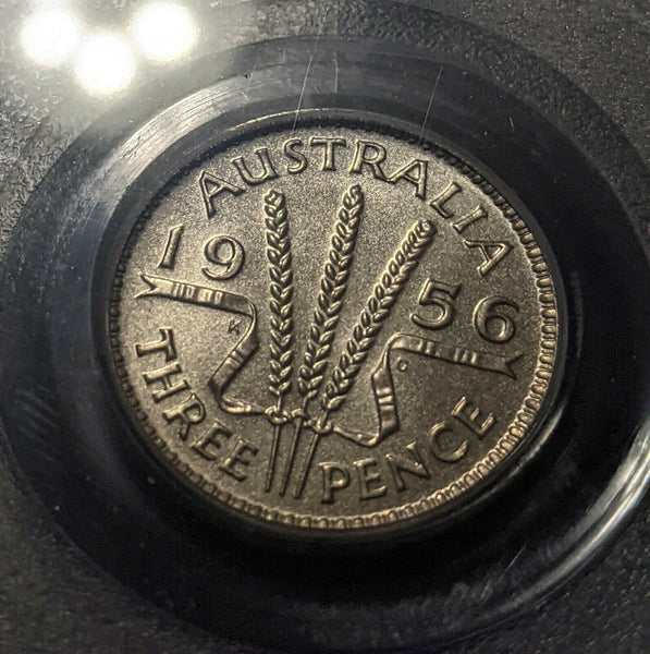 1956 (m) Proof Threepence 3d Australia PCGS PR66 GEM UNC  #1508