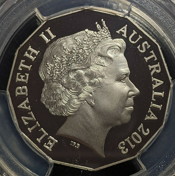 2013 Proof Fifty Cent 50c Australia PCGS PR70DCAM FDC UNC #1545