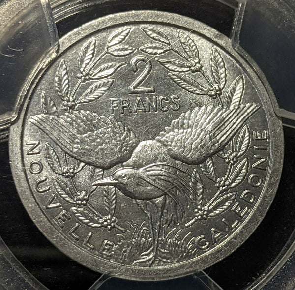 New Caledonia 1982(a) 2 Francs KM# 14 & Lec 62 PCGS MS64 GEM UNC #1547