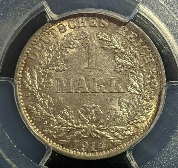Germany Empire 1914 A  Mark PCGS MS63 CHOICE UNC J-17 KM# 14 #1555