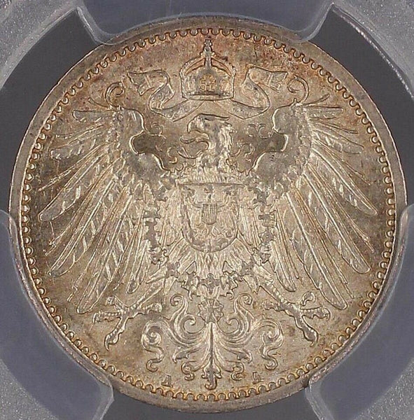 Germany Empire 1914 A  Mark PCGS MS63 CHOICE UNC J-17 KM# 14 #1555