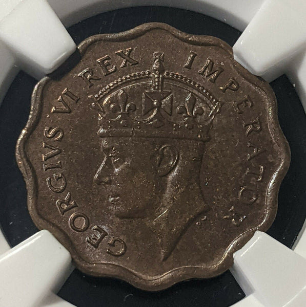 Cyprus 1944 Half Piastre 1/2P KM# 22a NGC MS63RB Choice UNC #1550