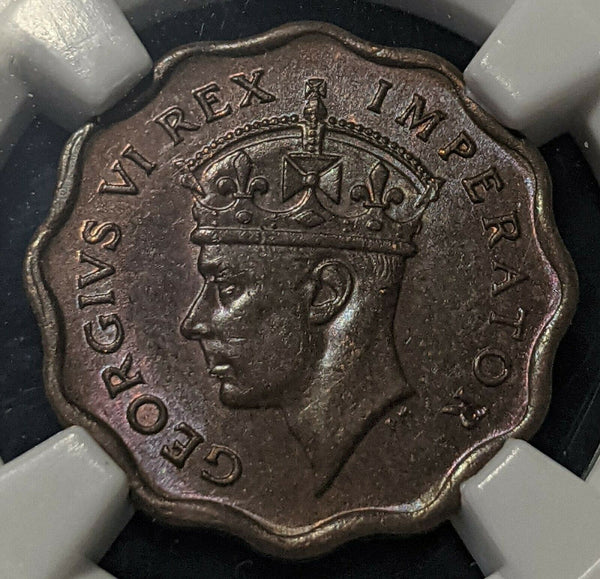 Cyprus 1944 Half Piastre 1/2P KM# 22a NGC MS63RB Choice UNC #1550