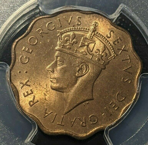 Cyprus 1949 piastre KM# 30 PCGS MS64RD GEM UNC EX Arielle Collection #1552