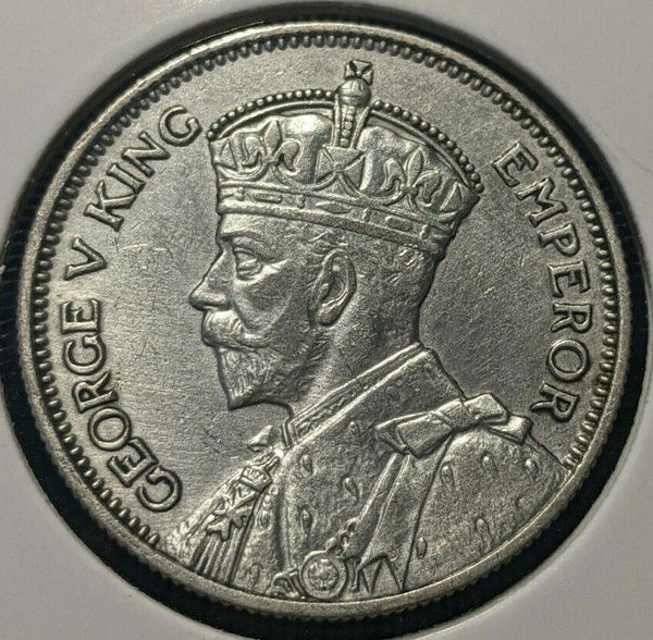 Fiji 1936 Shilling 1/- KM# 4 Cleaned #063