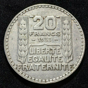 France 1933 20 Francs KM# 879 #206