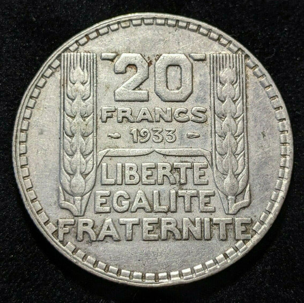 France 1933 20 Francs KM# 879 #206