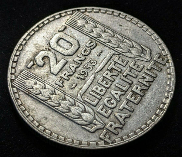 France 1933 20 Francs KM# 879 #206