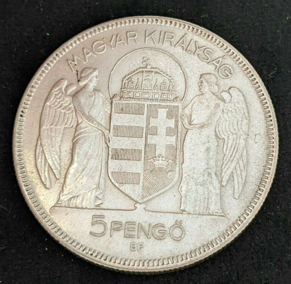 Hungary 1930 BP 5 Pengo KM# 512.1 Scratches #234