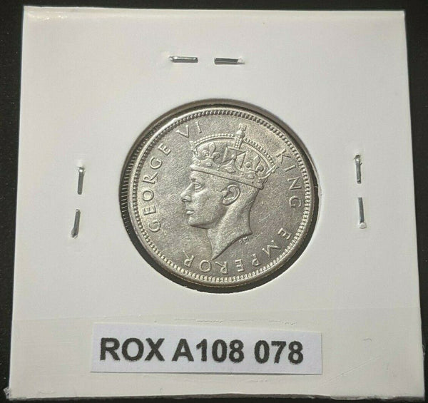 Fiji 1942 S Shilling 1/- KM# 12a Scratches #078