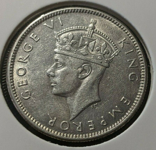Fiji 1942 S Shilling 1/- KM# 12a Scratches #078