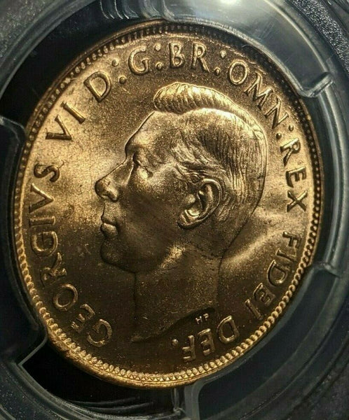 1952 M Penny 1d Australia MS64RD PCGS Gem UNC #1590