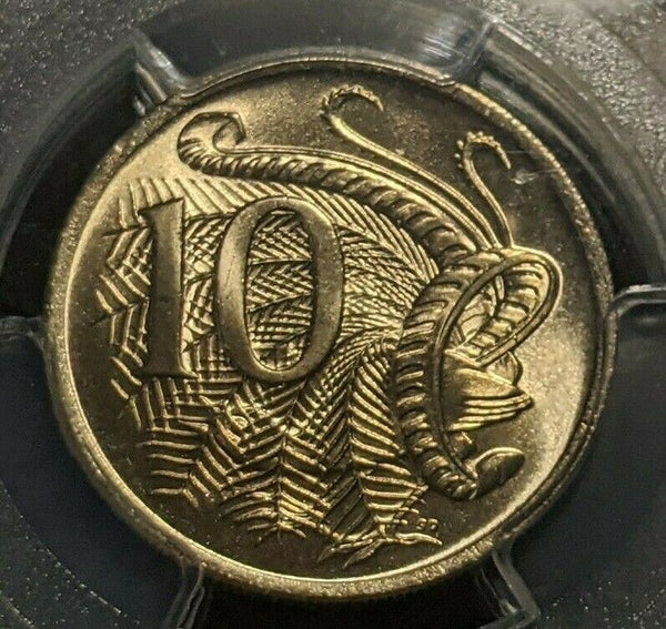1976 Ten Cent 10c Australia PCGS MS66 GEM UNC #1596