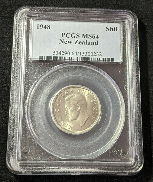 New Zealand 1948 Shilling 1/- PCGS MS64 GEM UNC #1607