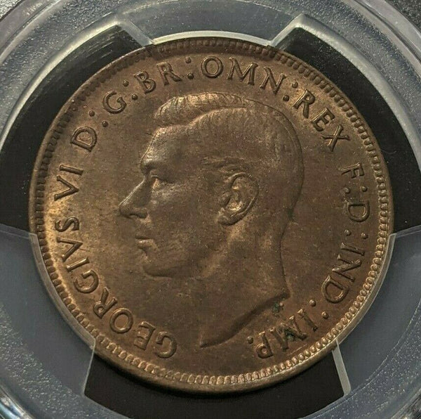 1938 M Penny 1d Australia PCGS MS63RB Choice Unc