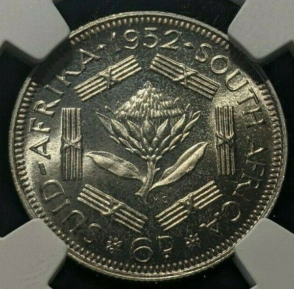 South Africa 1952 Proof Sixpence 6d NGC PF67 FDC GEM UNC KM# 36.2 #1638