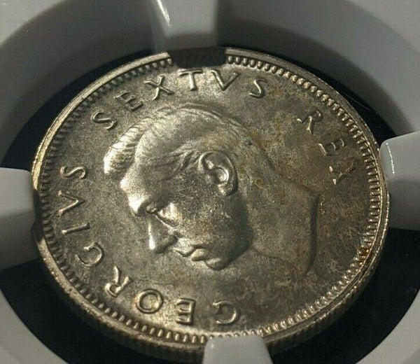 South Africa 1952 Proof Sixpence 6d NGC PF65 GEM UNC KM# 36.2 #1637