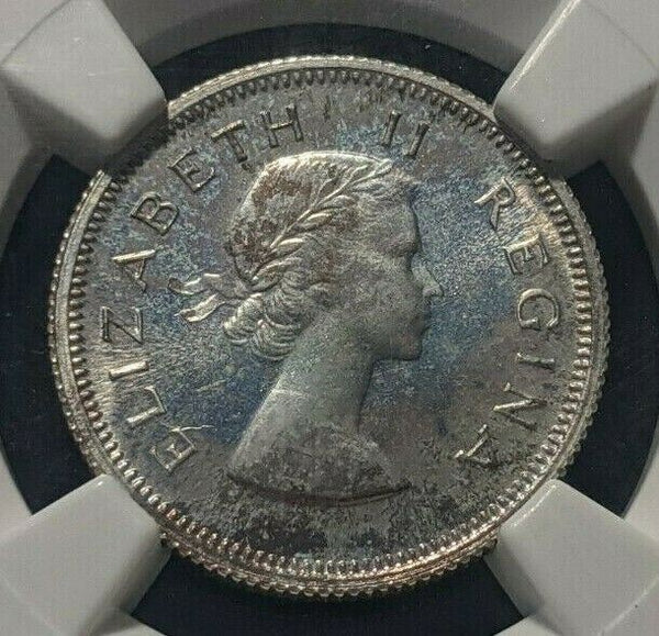 South Africa 1958 Proof Sixpence 6d NGC PF66 GEM UNC KM# 48  #1643