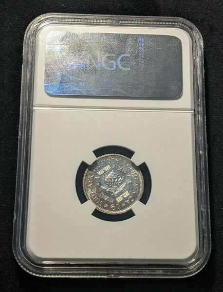 South Africa 1958 Proof Sixpence 6d NGC PF66 GEM UNC KM# 48  #1643