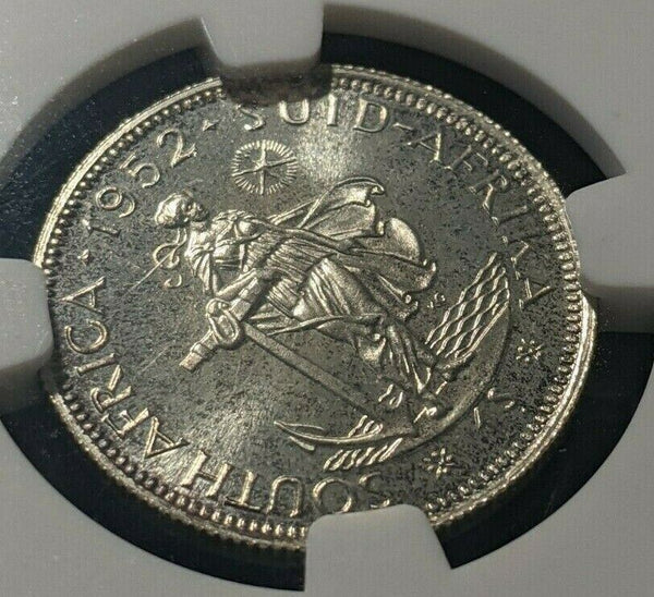 South Africa 1952 Proof Shilling 1/- NGC PF67 GEM UNC KM# 37.2 #1645