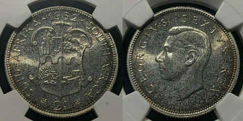 South Africa 1952 Proof 2 Shilling 2/- NGC PF66 GEM UNC KM# 38.2 #1650