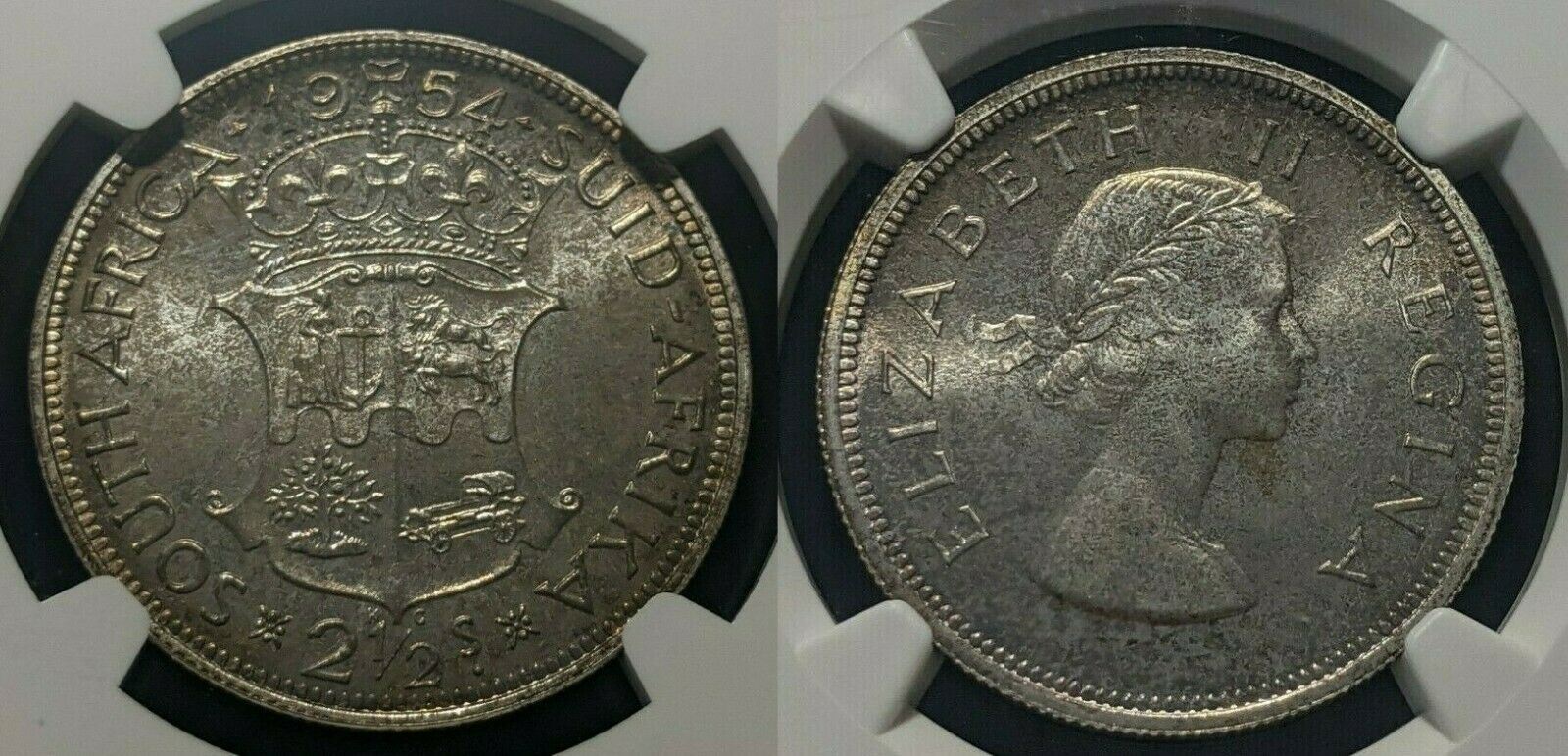 South Africa 1954 Proof 2-1/2 Two and Half Shillings NGC PF66 GEM UNC KM# 51