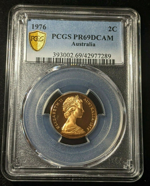 1976 Proof Two Cent 2c Australia PCGS PR69DCAM FDC UNC #1685