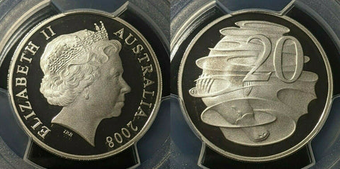 2008 Proof Twenty Cent 20c Australia PCGS PR69DCAM FDC UNC #1678