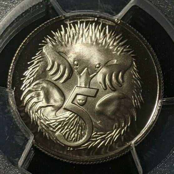 1976 Proof Five Cent 5c Australia PCGS PR69DCAM FDC UNC #1686