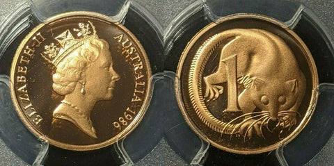 1986 Proof One Cent 1c Australia PCGS PR69DCAM FDC UNC #1688