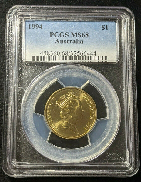 1994 One Dollar $1 Australia PCGS MS68 FDC UNC #1676