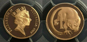 1989 Proof One Cent 1c Australia PCGS PR69DCAM FDC UNC #1756
